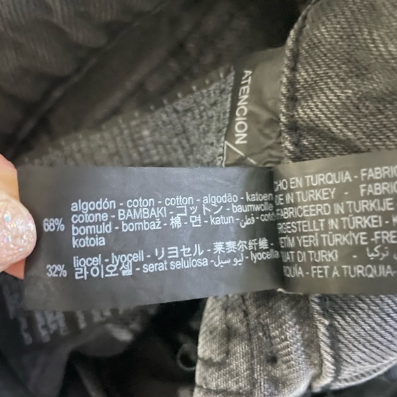 NWT Zara MID-RISE LOOSE FIT ZW COLLECTION THE RELAXED CARGO JEANS in grey size 0 - Picture 16 of 16